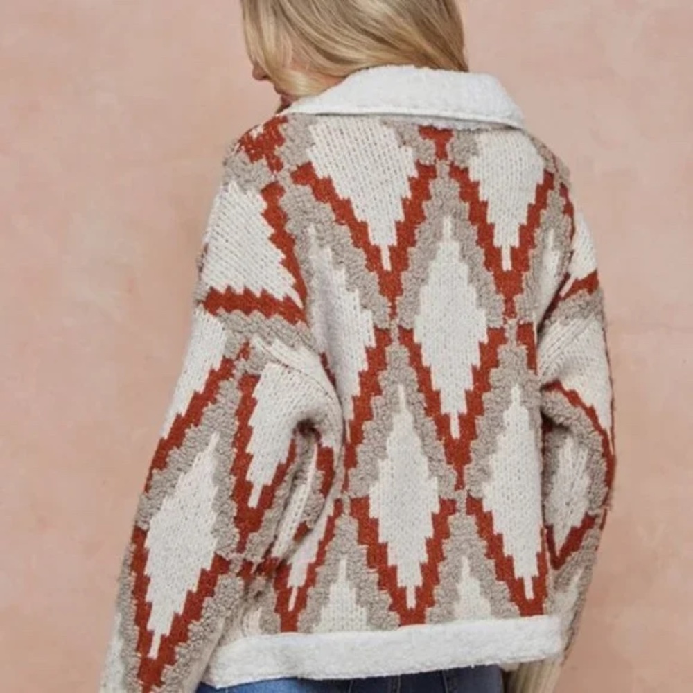 07 Cozy Teddy Western Boho Jacket Shacket - Picture 10 of 15